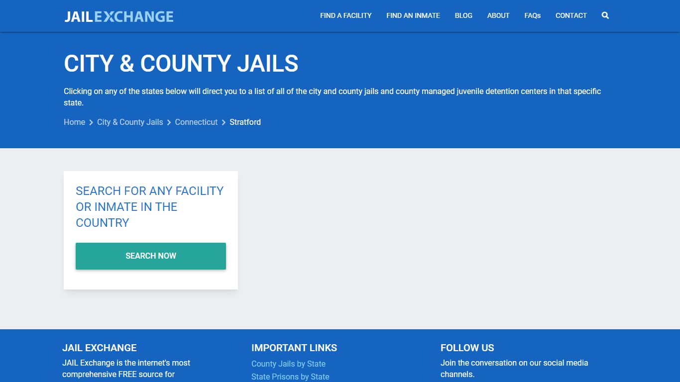 Stratford City Jail, CT - Jail Exchange
