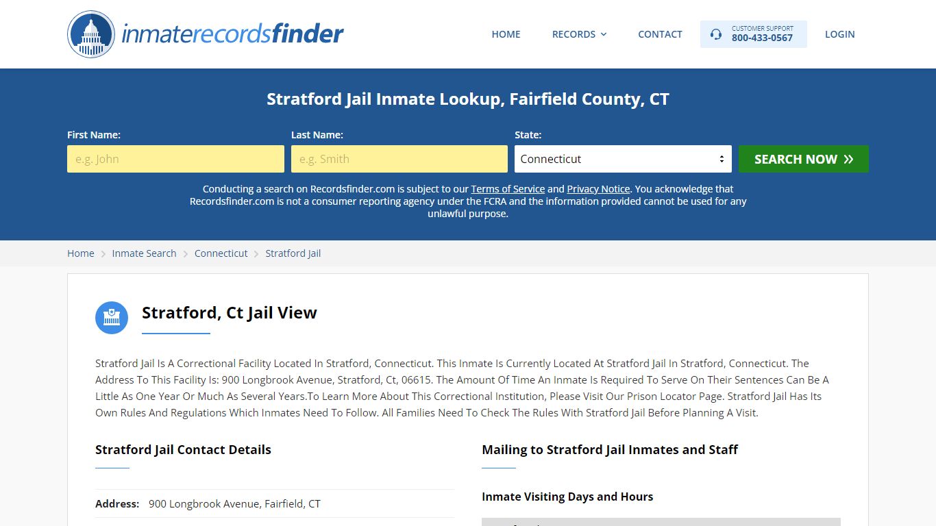 Stratford Jail Roster & Inmate Search, Fairfield County, CT